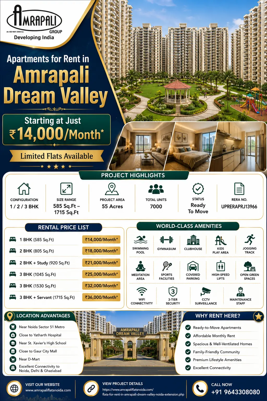 1BHK apartment for rent in Noida Extension
